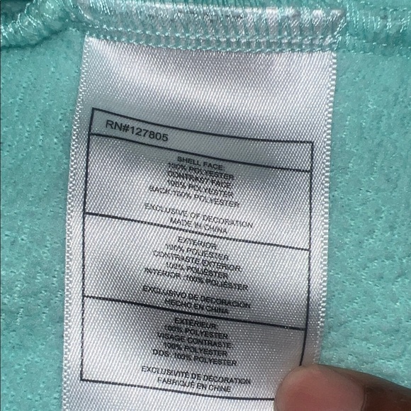 Reebok Light Green and Gray Sherpa Jacket - Picture 9 of 9